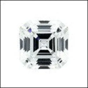 4 Ct Royal Asscher Cubic Zirconia CZ Loose stone