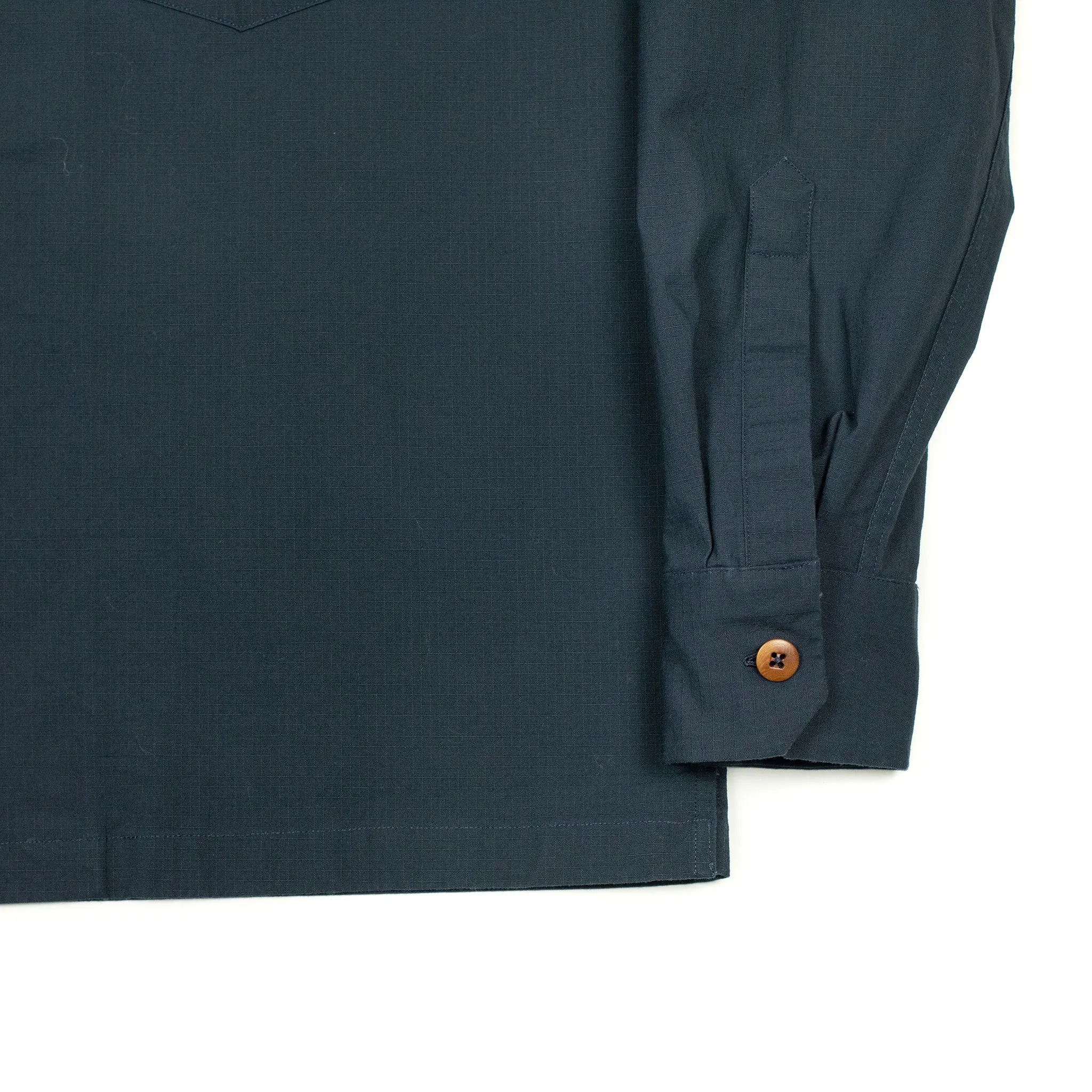 AAlgeri shirt jacket in navy cotton ripstop