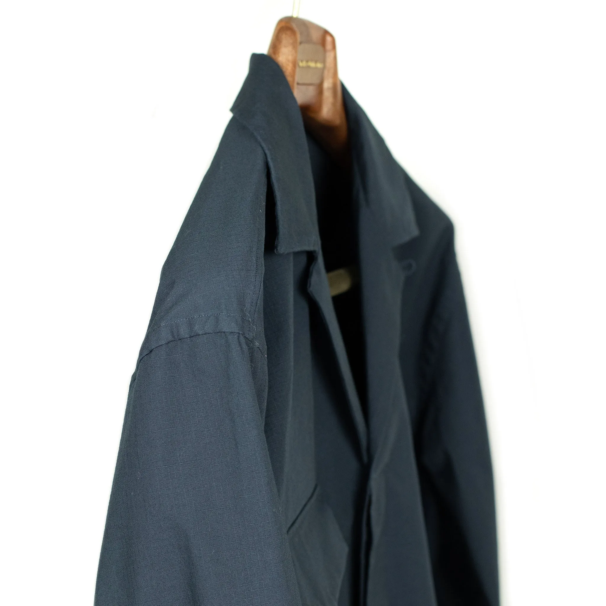 AAlgeri shirt jacket in navy cotton ripstop