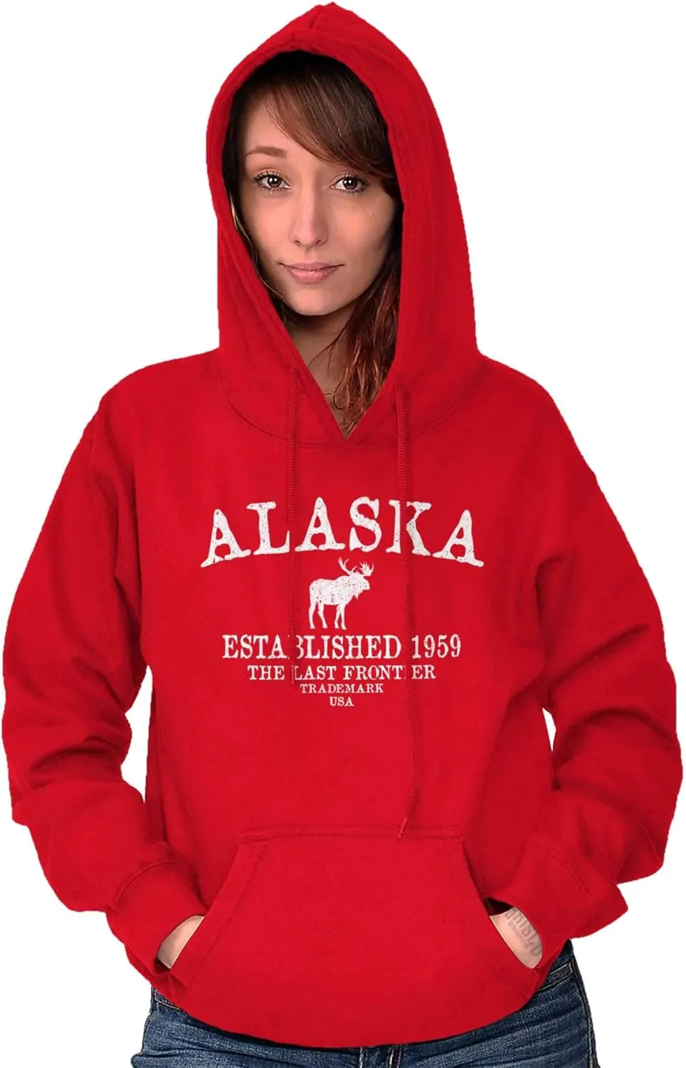 Alaska Vintage Established Hipster Hoodie Sweatshirt Women Men