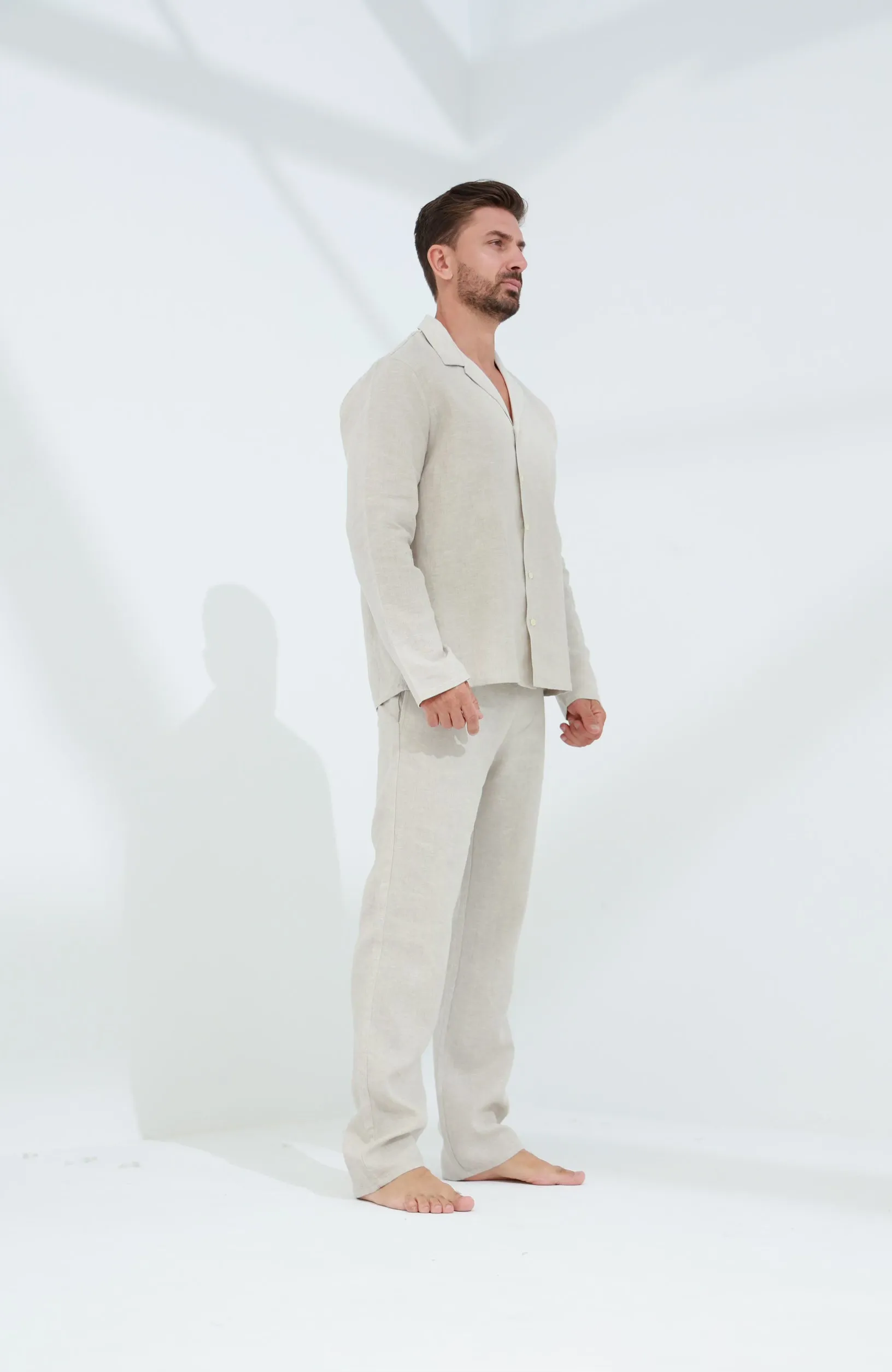 Ditta Men's Linen Pants Beige