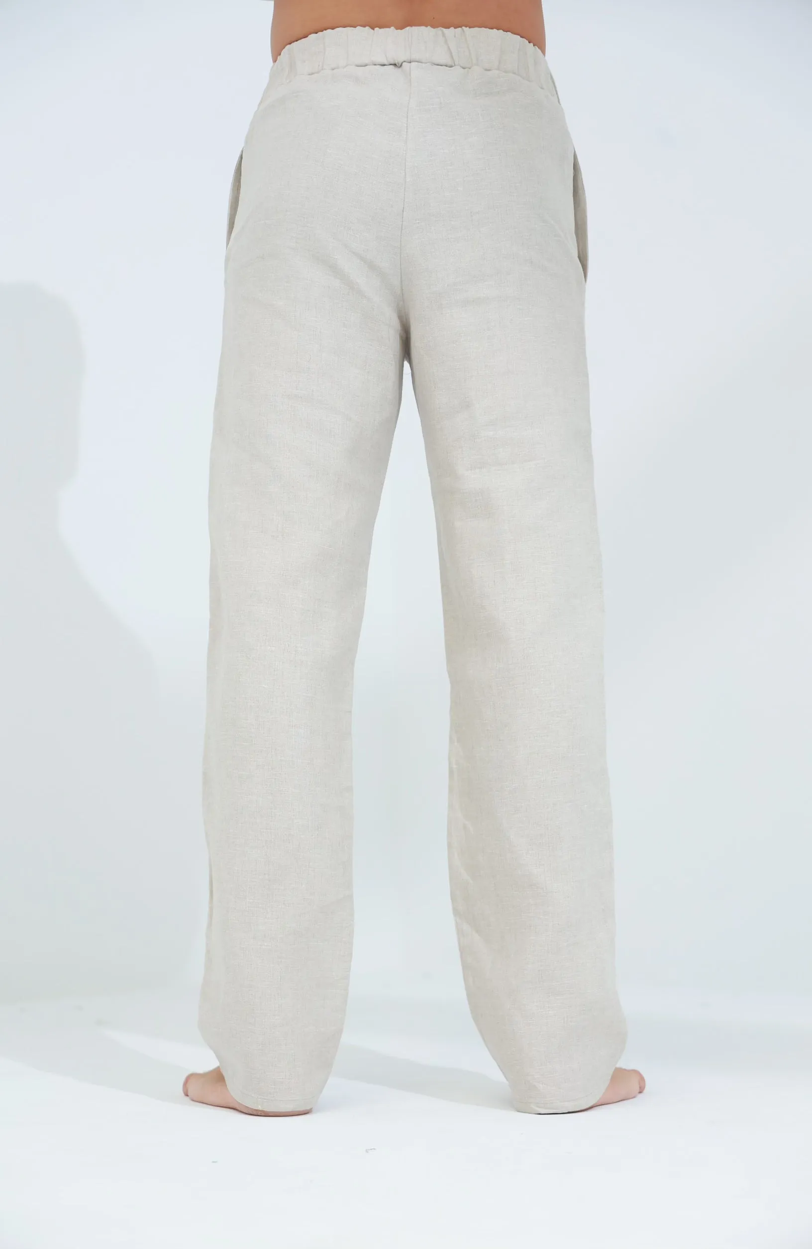 Ditta Men's Linen Pants Beige