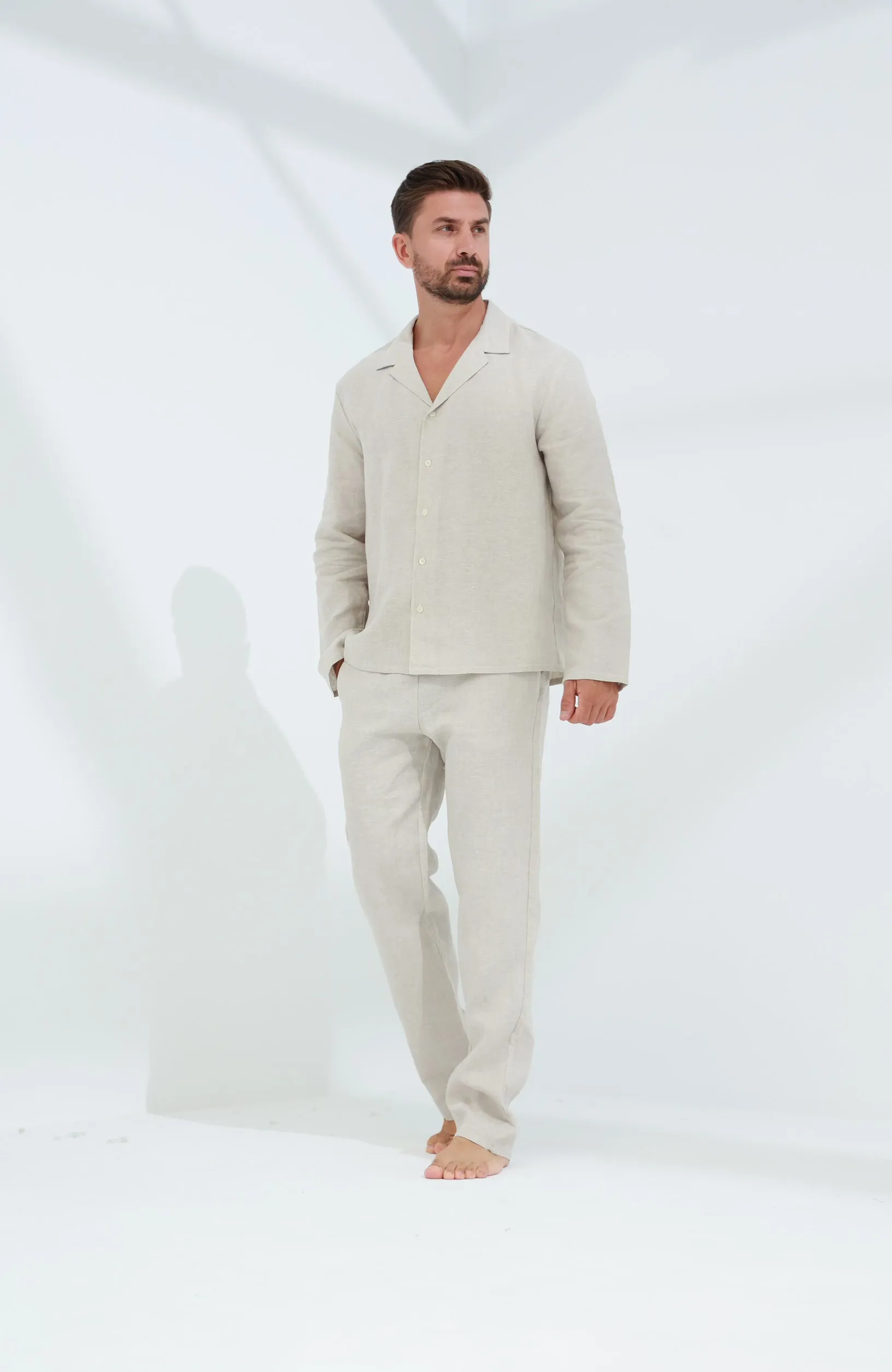 Ditta Men's Linen Pants Beige