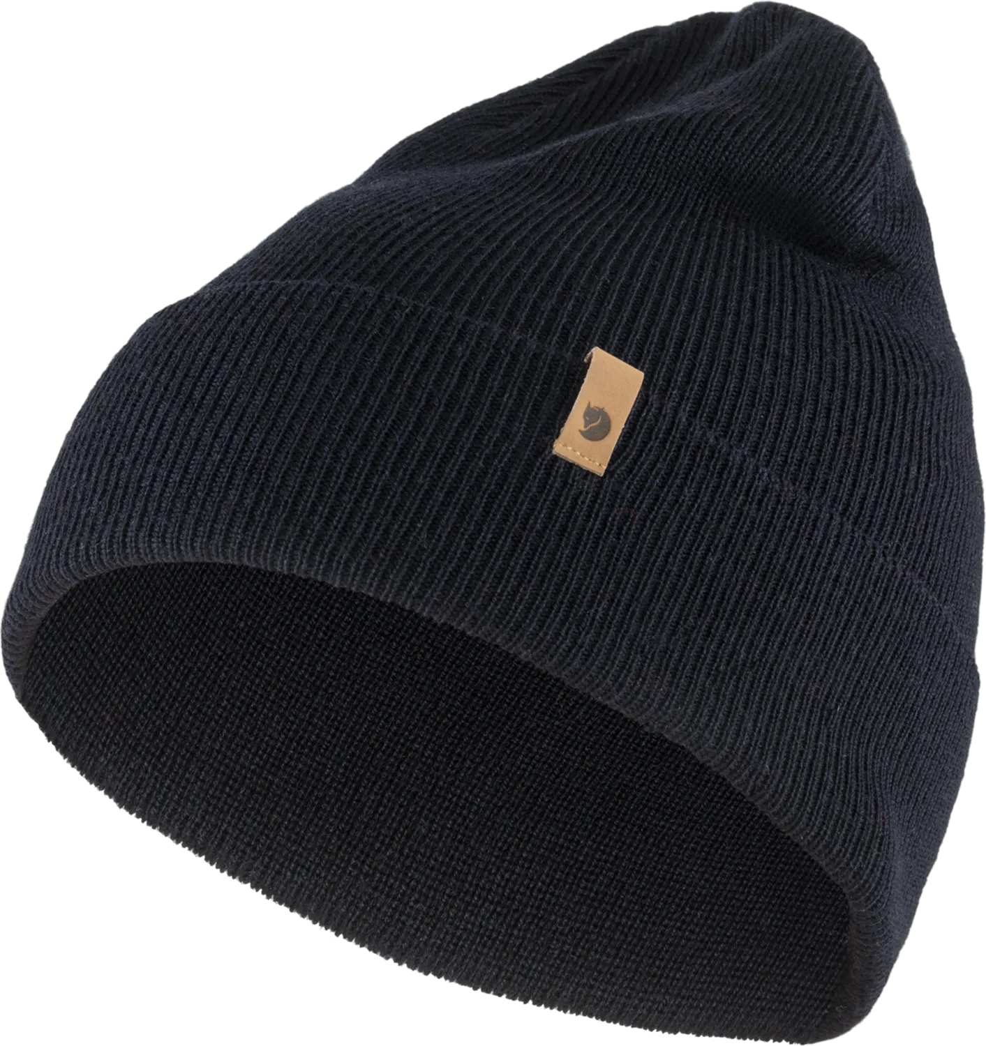 Fjällräven Classic Knit Hat Dark Navy | Buy Fjällräven Classic Knit Hat Dark Navy here | Outnorth