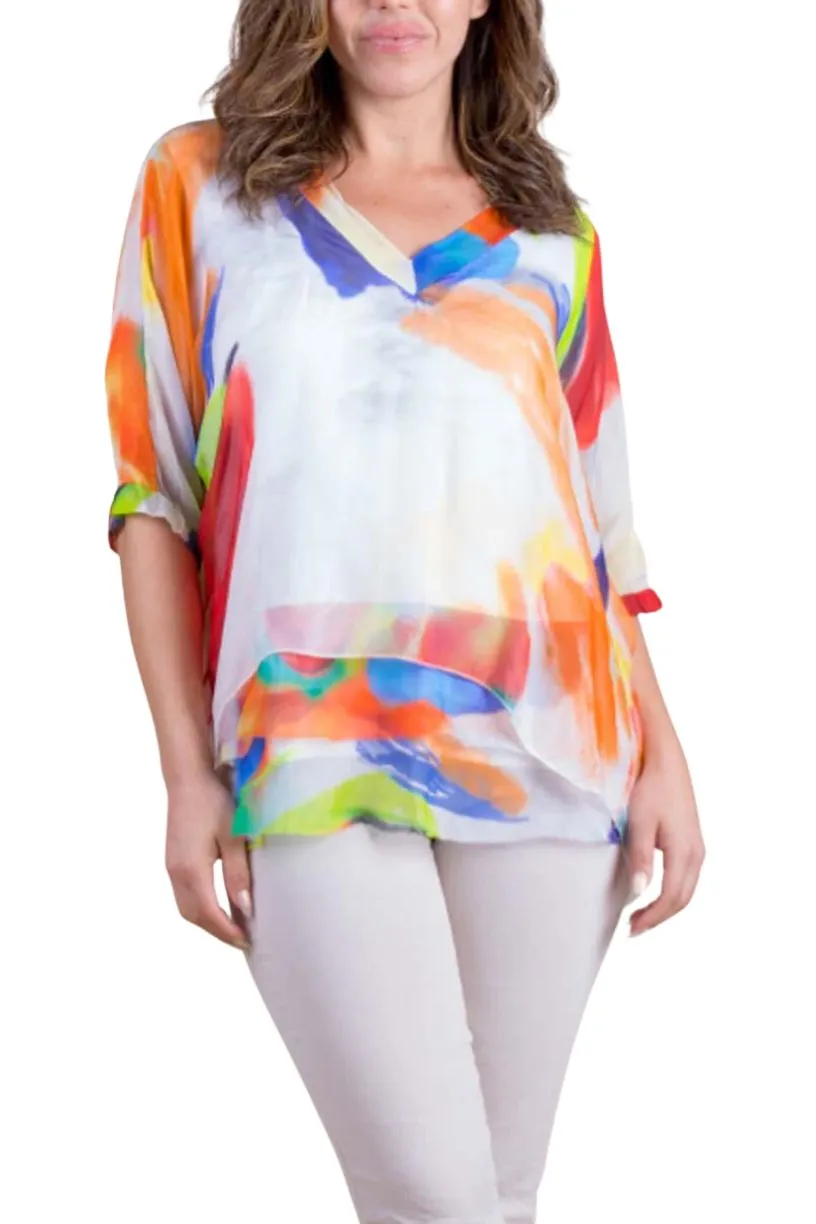 Gigi Moda Diana Brushstroke Blouse