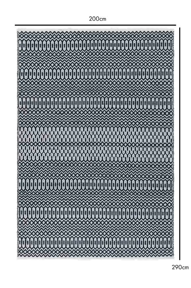 Halsey Monochrome Geometric Rug - 3 Sizes Available