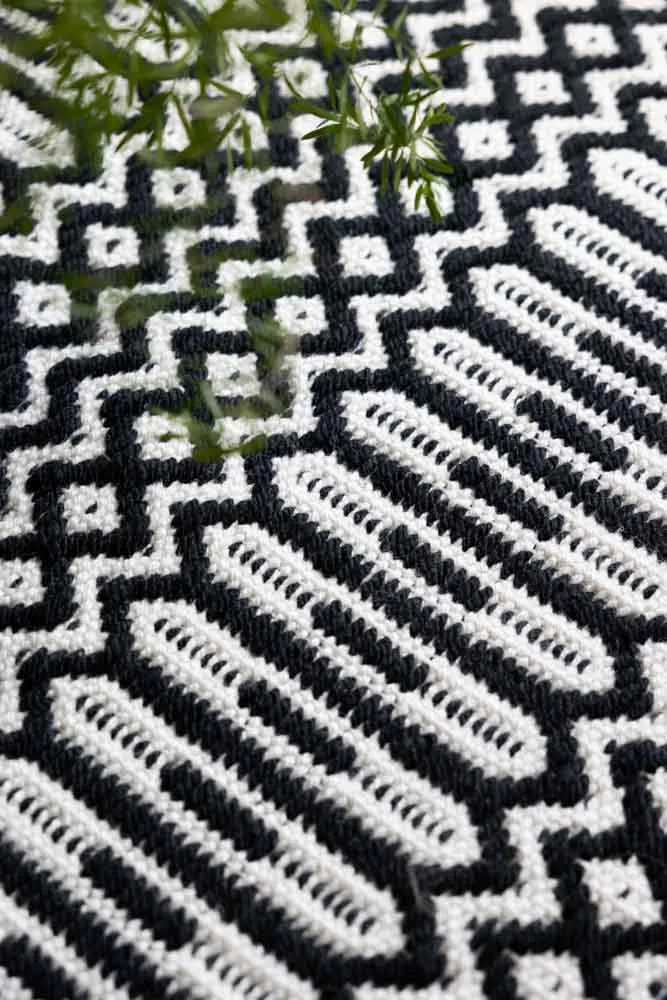 Halsey Monochrome Geometric Rug - 3 Sizes Available