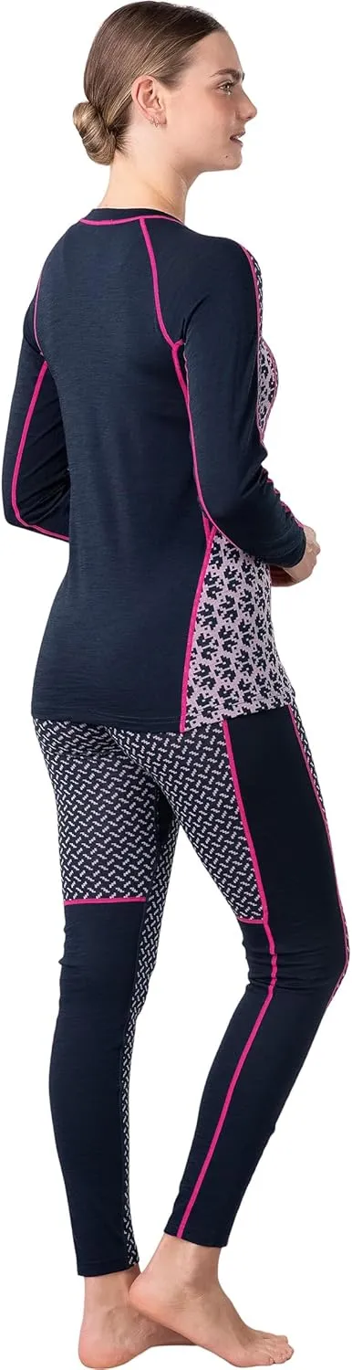 Kari Traa Lekker Women's Base Layer Long Sleeve Shirt - Fitted Knit Thermal Top