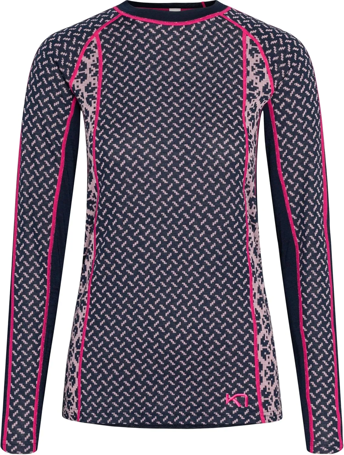 Kari Traa Lekker Women's Base Layer Long Sleeve Shirt - Fitted Knit Thermal Top