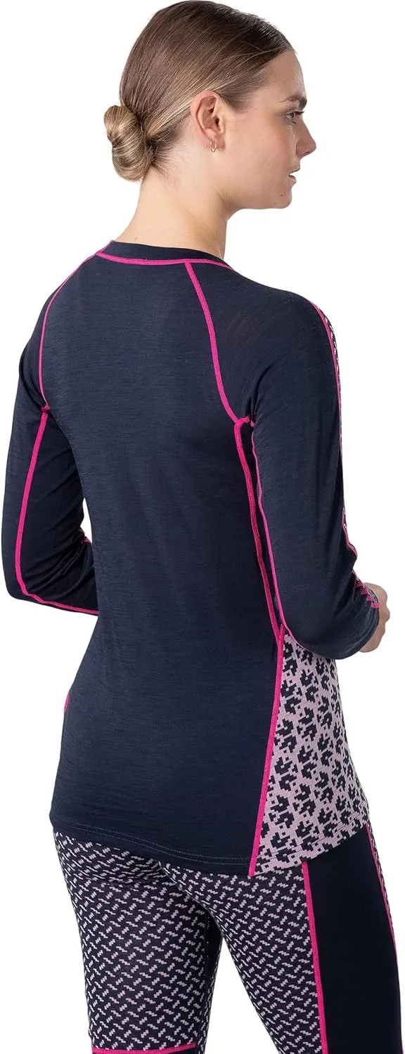 Kari Traa Lekker Women's Base Layer Long Sleeve Shirt - Fitted Knit Thermal Top