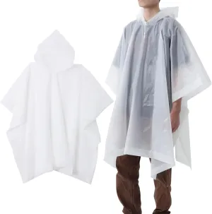 LIFKOME Men's Raincoat with Hood Reusable Rain Poncho Windproof and Waterproof Jacket for Adults Compact for Travel