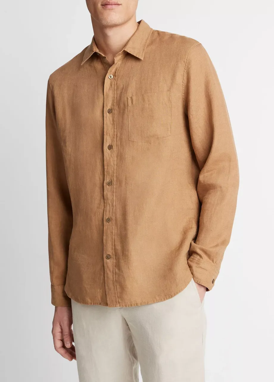 Linen Long-Sleeve Shirt