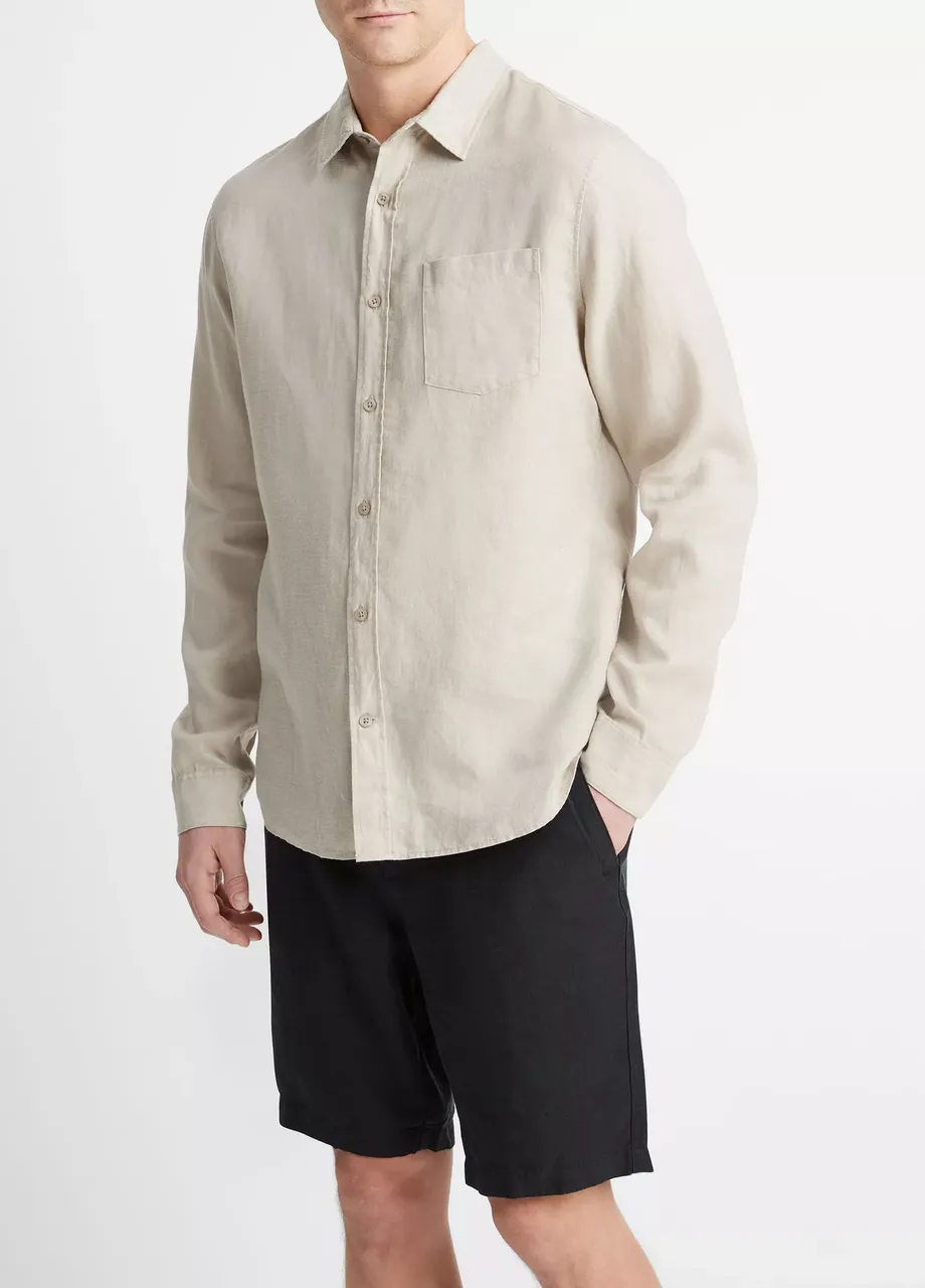 Linen Long-Sleeve Shirt