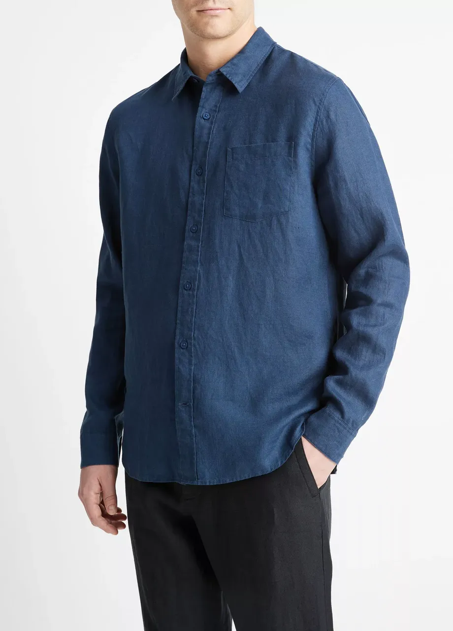 Linen Long-Sleeve Shirt