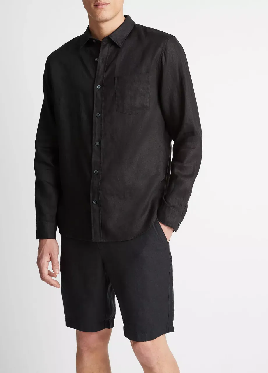 Linen Long-Sleeve Shirt