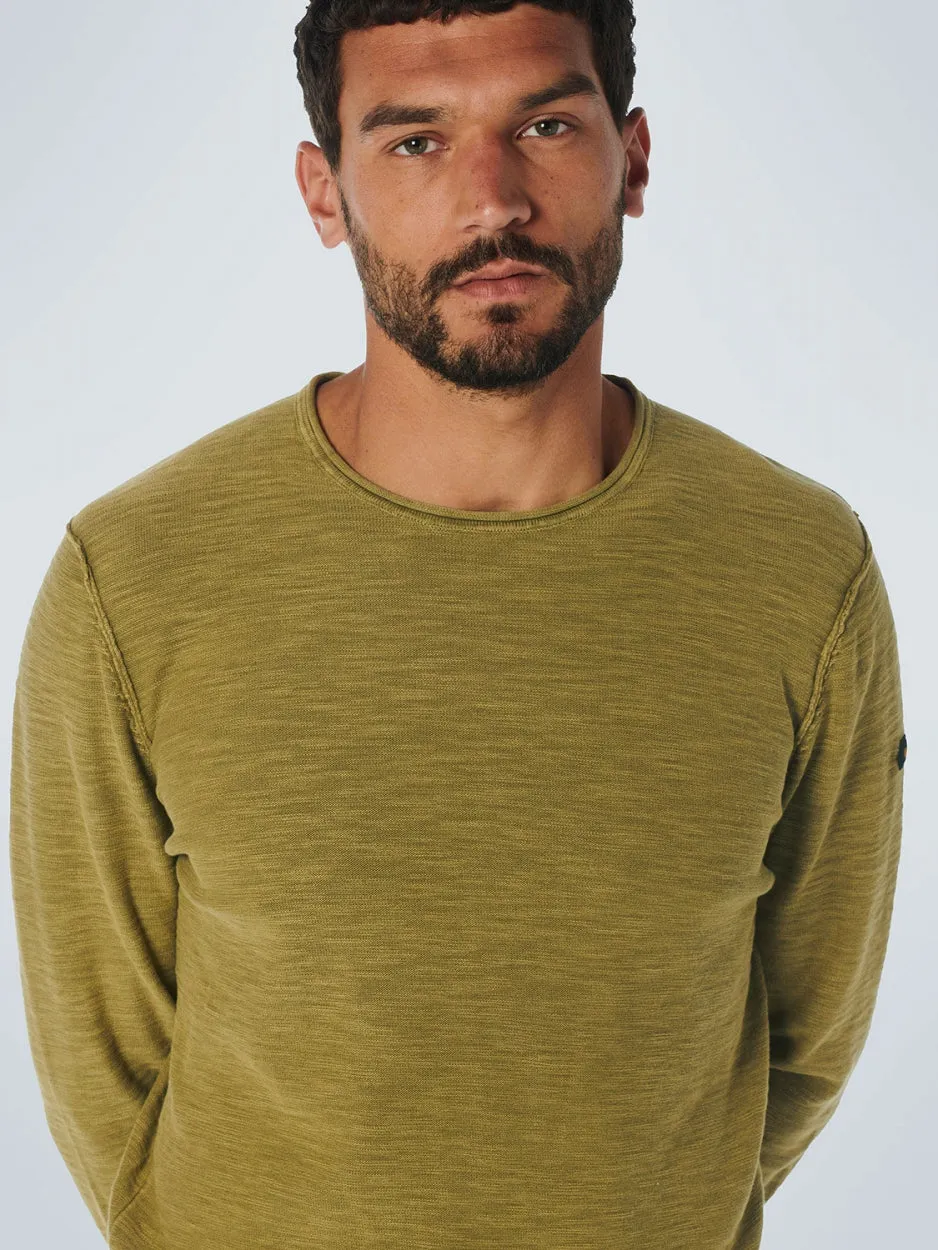 Men's Crew Neck Sweater - No Excess Sale | Olive