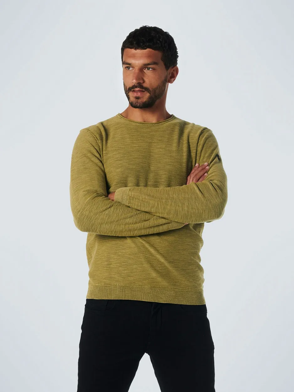 Men's Crew Neck Sweater - No Excess Sale | Olive