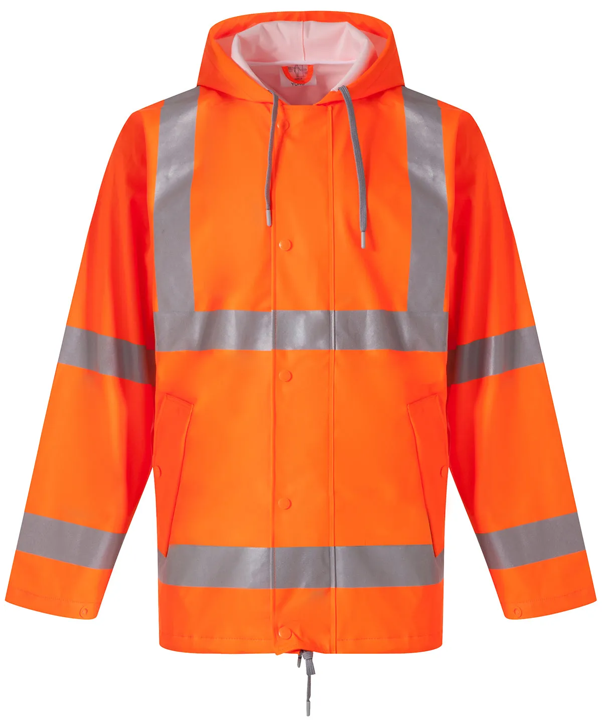Orange - Hi-vis soft flex breathable U-dry jacket (HVS450)