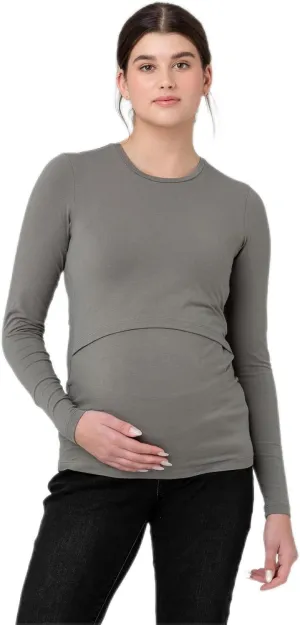 Organic Cotton Nursing Top Moss