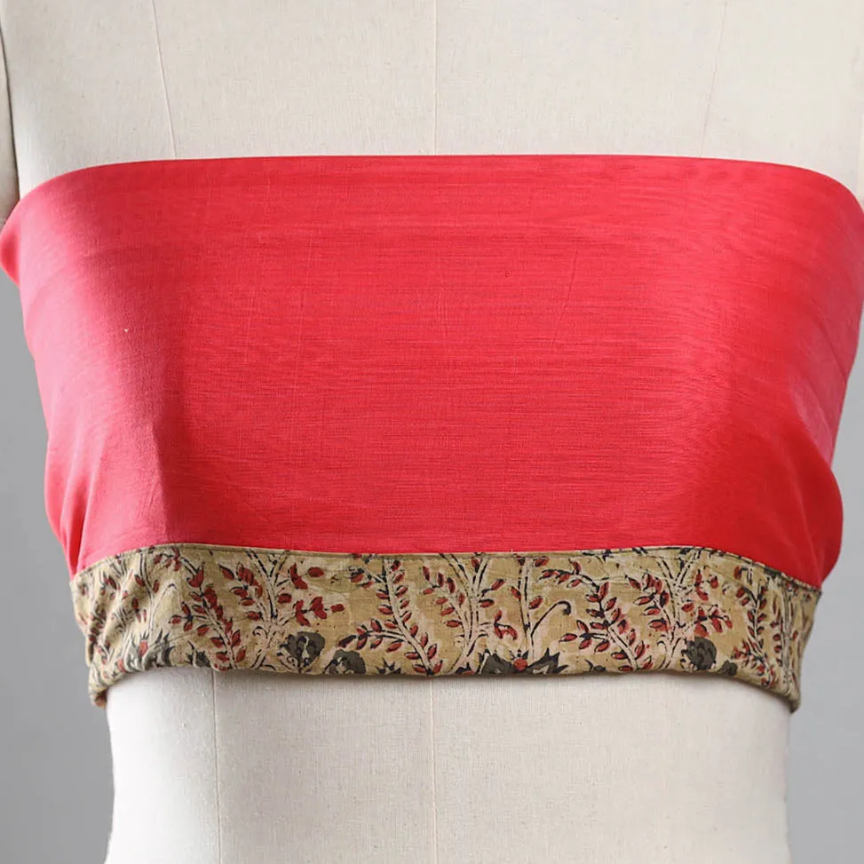 Pink - Plain Chanderi Silk Blouse Piece 08