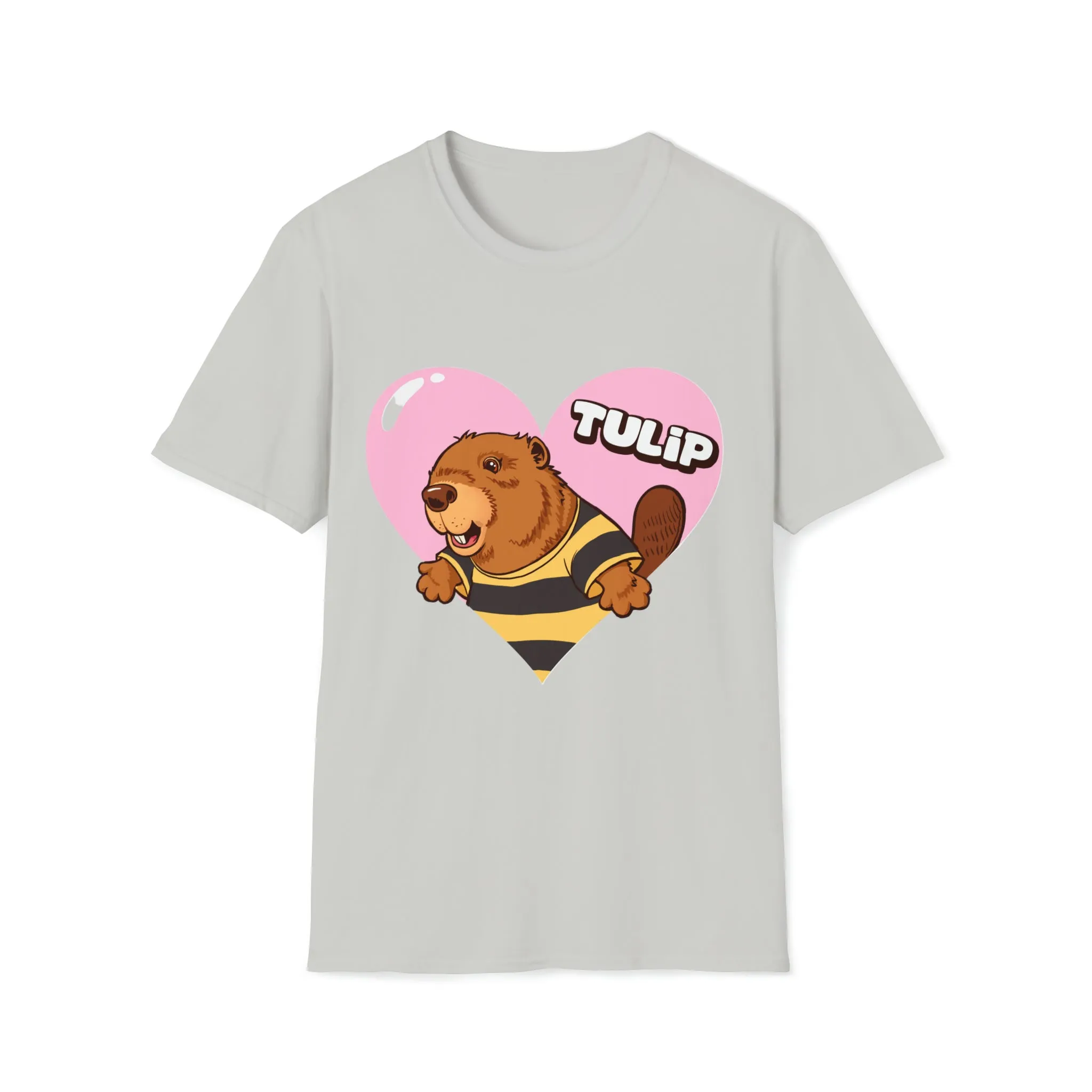 Tulip Beaver Cartoon T-Shirt